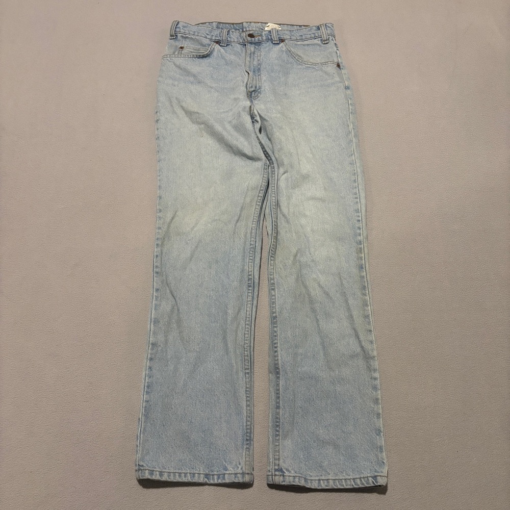 Levis 619 Orange Tab Jeans 33x30 Light Wash‎ Straight Leg High Rise
